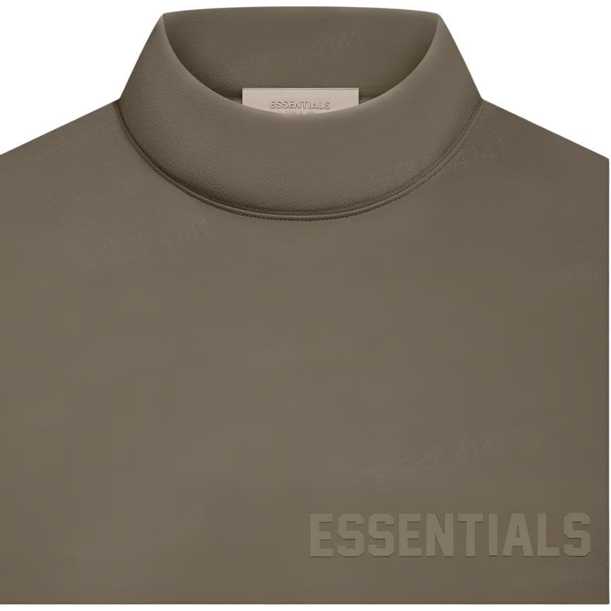 Худи Fear of God Essentials FW22 Essentials Mockneck Wood Logo - изображение 3