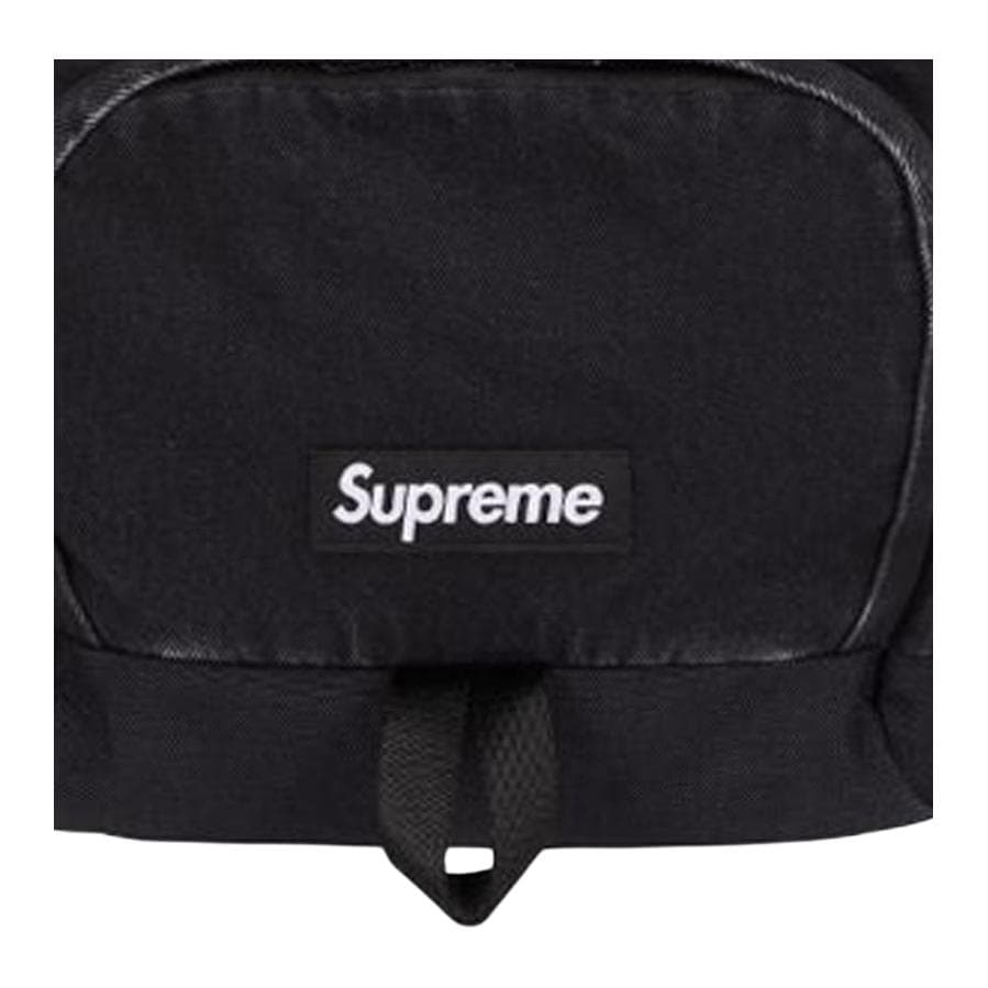 Рюкзак Supreme Denim Backpack Unisex Black Supreme Деним Рюкзак Унисекс Черный - изображение 3