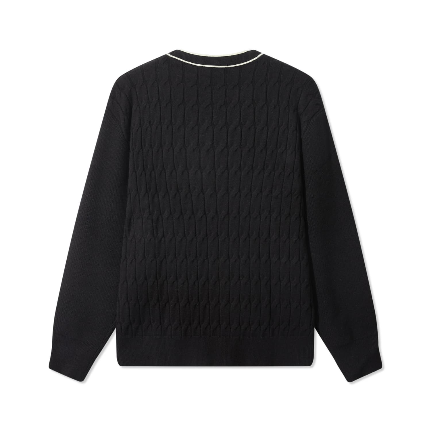 Cabbeen Charcoal Black (Classic Versatile) Men's Knitwear Каббин Черный Уголь (Классический Универсальный) Мужской Трикотаж - изображение 2