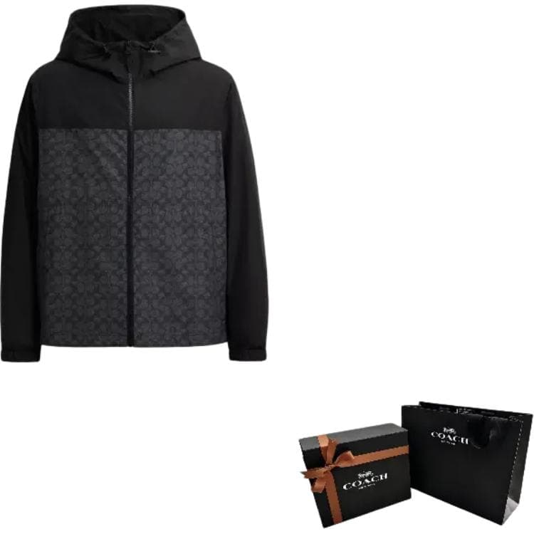 Куртка COACH Signature Full Zip Windbreaker In Recycled Polyester — фото 7