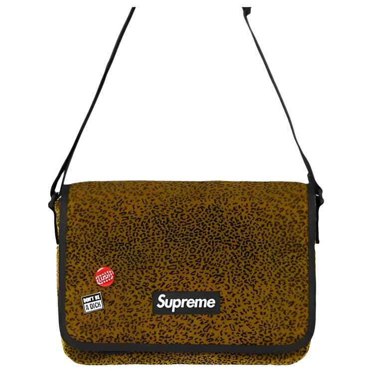 Мини-сумка Supreme Нейлоновая Сумка-Доставка Плечевая Сумка Маленькая Унисекс Желтая - изображение 1