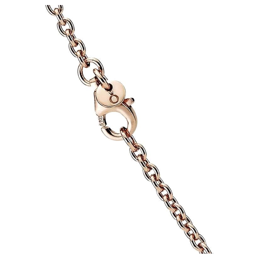 Ожерелье Ожерелье Pandora с покрытием из розового золота 14K женское золото - изображение 3