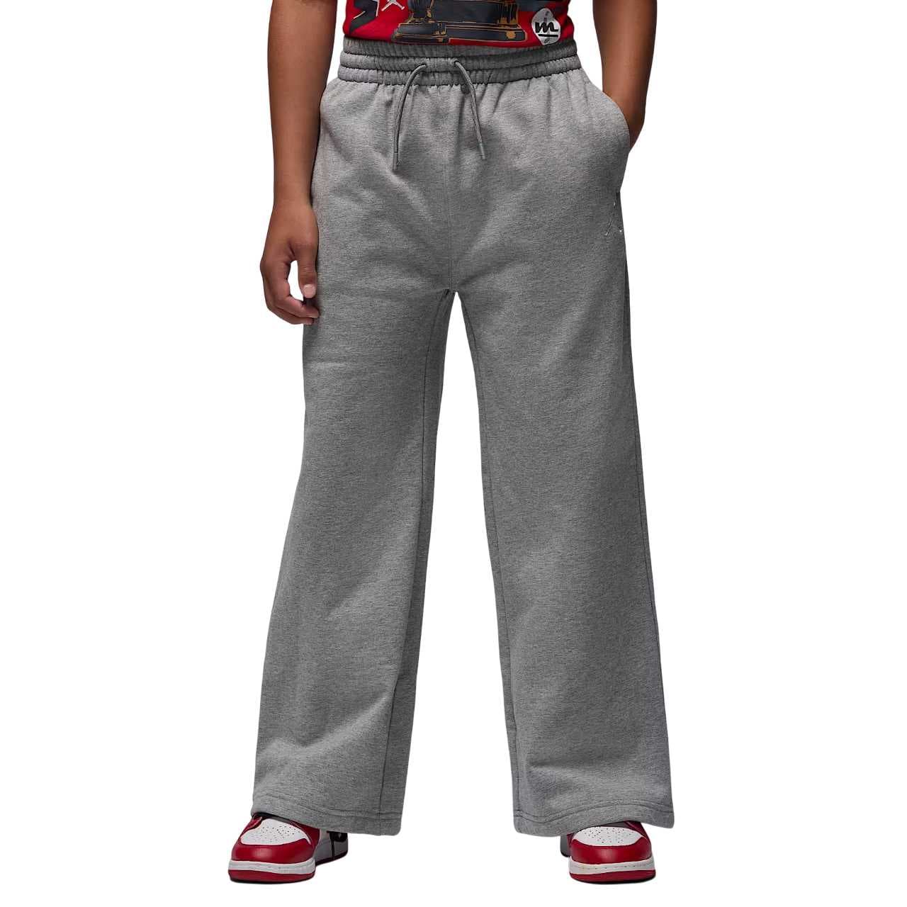 Jordan Детские штаны FW25 Brooklyn Essentials Однотонный Удобный На шнурках Прямой фасон Детский - изображение 1