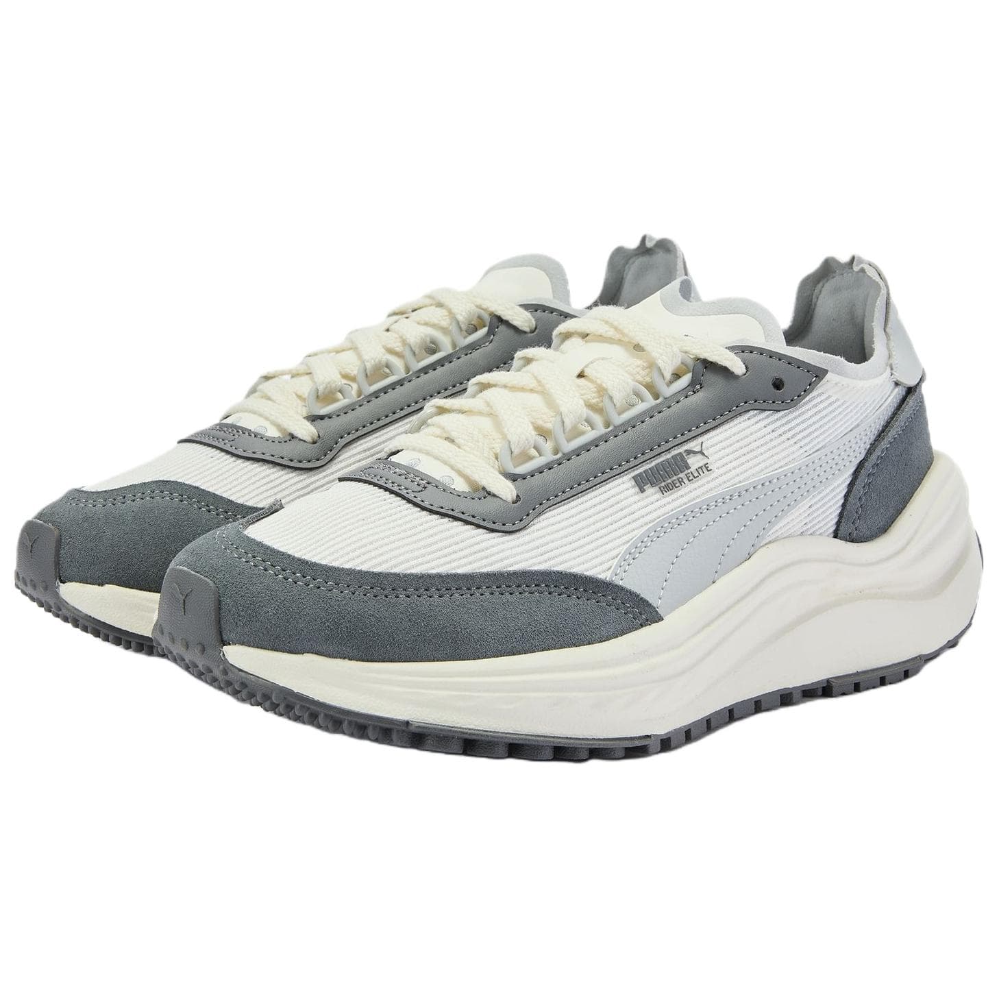 Кроссовки PUMA RIDER ELITE Низкий топ Повседневная обувь Унисекс Белый Серый - изображение 3
