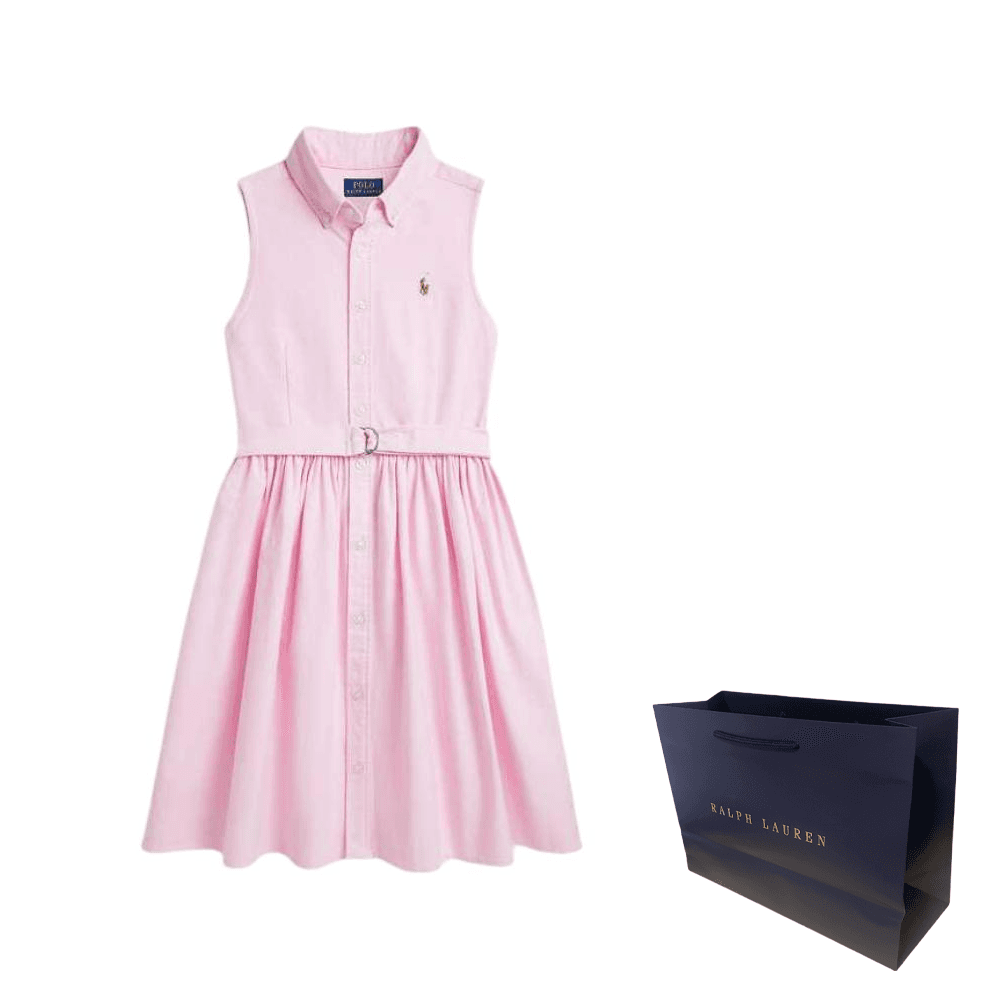 Платье Polo Ralph Lauren SS25 Розовое для подростков - изображение 8