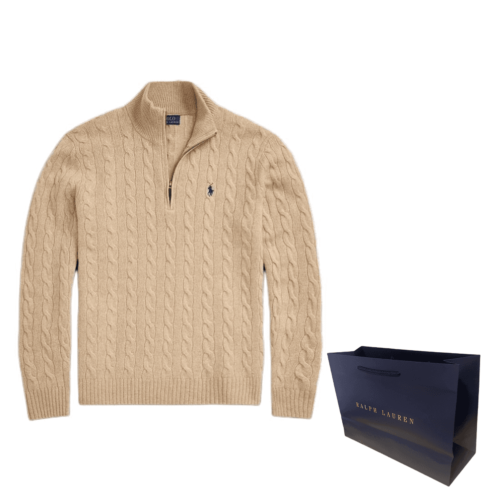 Кофта Polo Ralph Lauren Свитер Стандартный Размер Мужской Верблюжий Цвет Смешанный Цвет - изображение 3