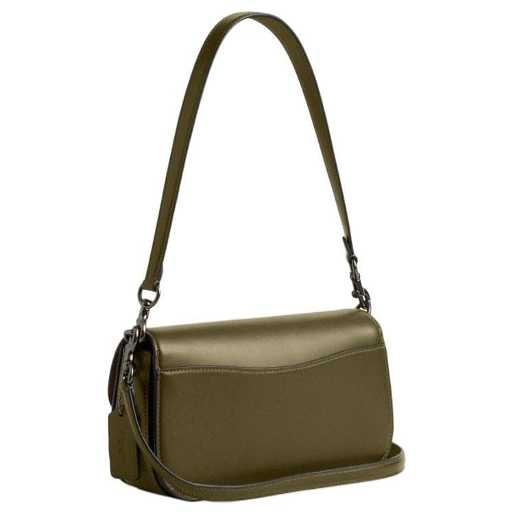 Мини-сумка COACH Harper Коровья кожа Сумка на плечо Средняя Женская Оливково-зеленая - изображение 2