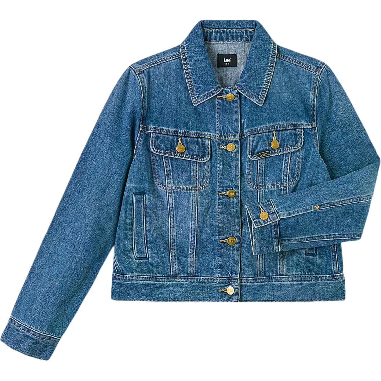 Lee Medium Blue Женские Джинсовые Куртки - изображение 1
