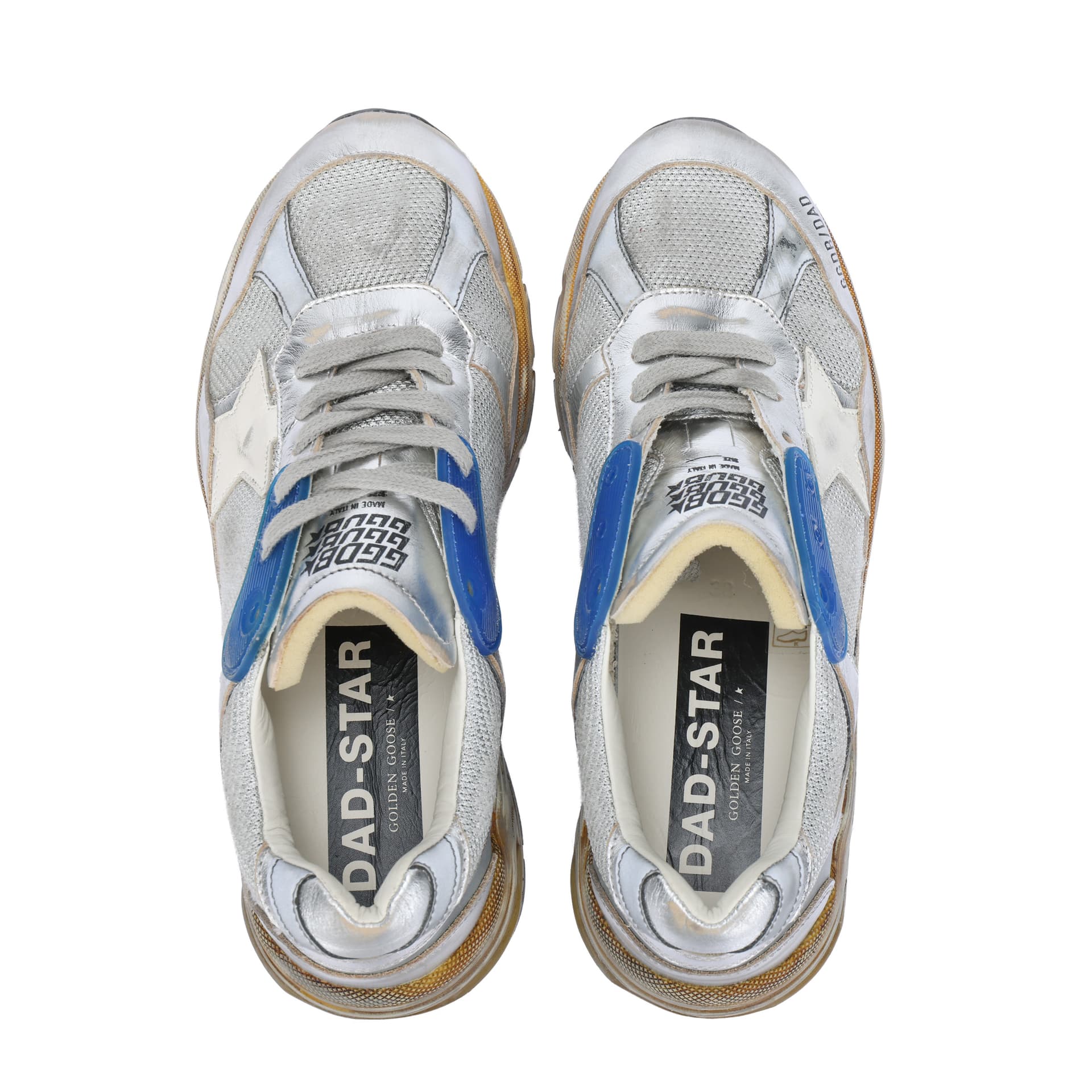 Кроссовки Golden Goose Dad-Star Silver Brown - изображение 3