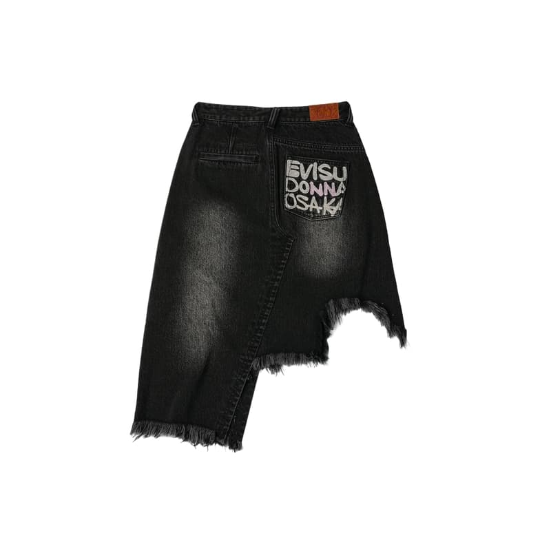 EVISU Джинсы Черные Женские Длинные Юбки - изображение 2