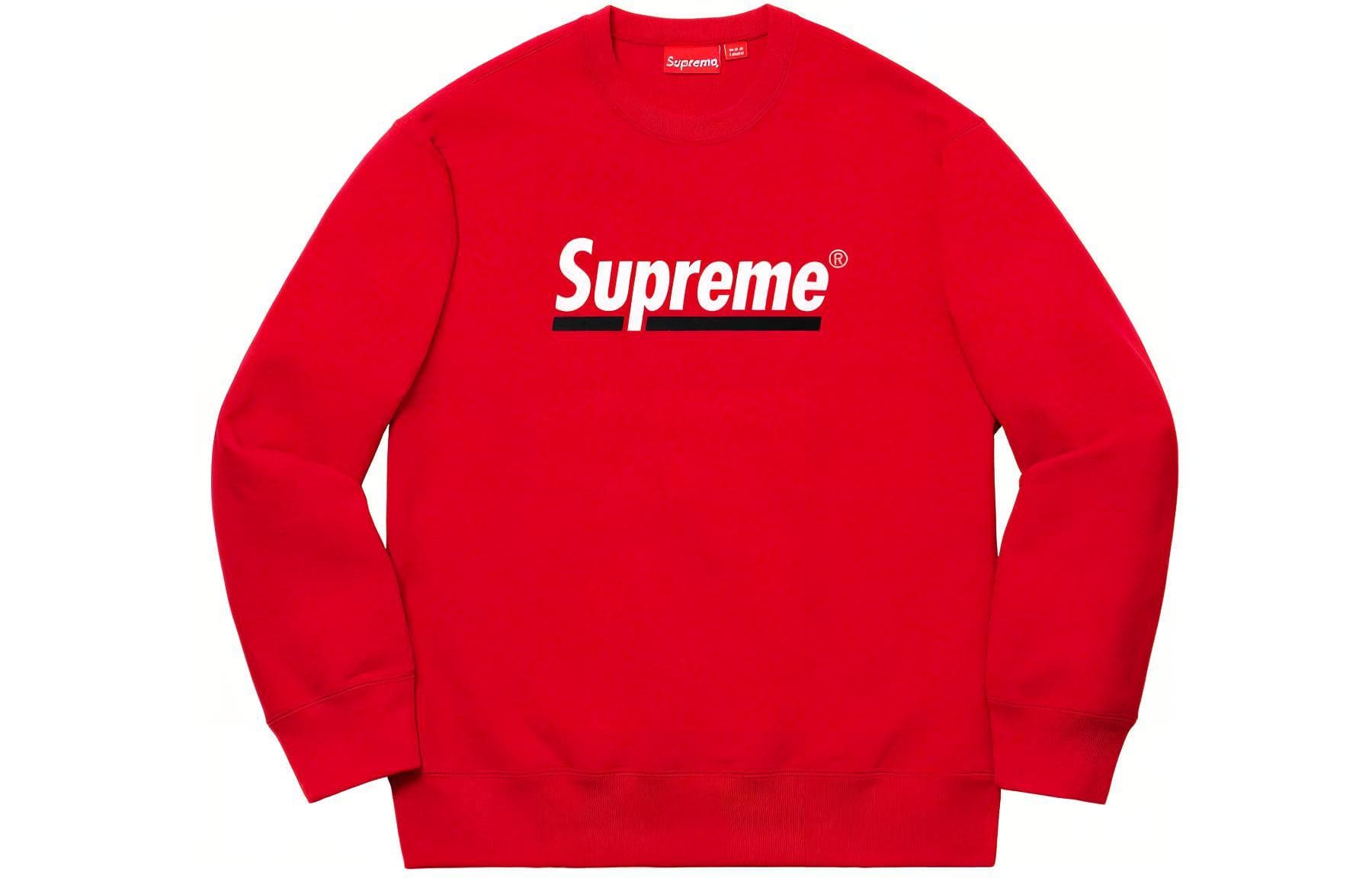 Худи Supreme SS20 Week 2 Underline Crewneck logo - изображение 1