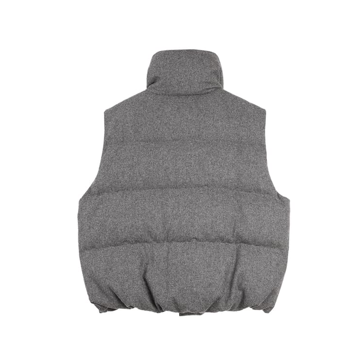 ELLE Light Gray Women's Down Vests ELLE Светло-серый женский пуховый жилет - изображение 2