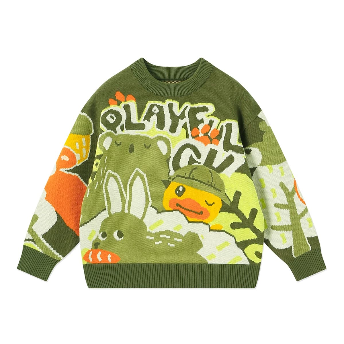 B.Duck Лесной зеленый Kids Свитера - изображение 1