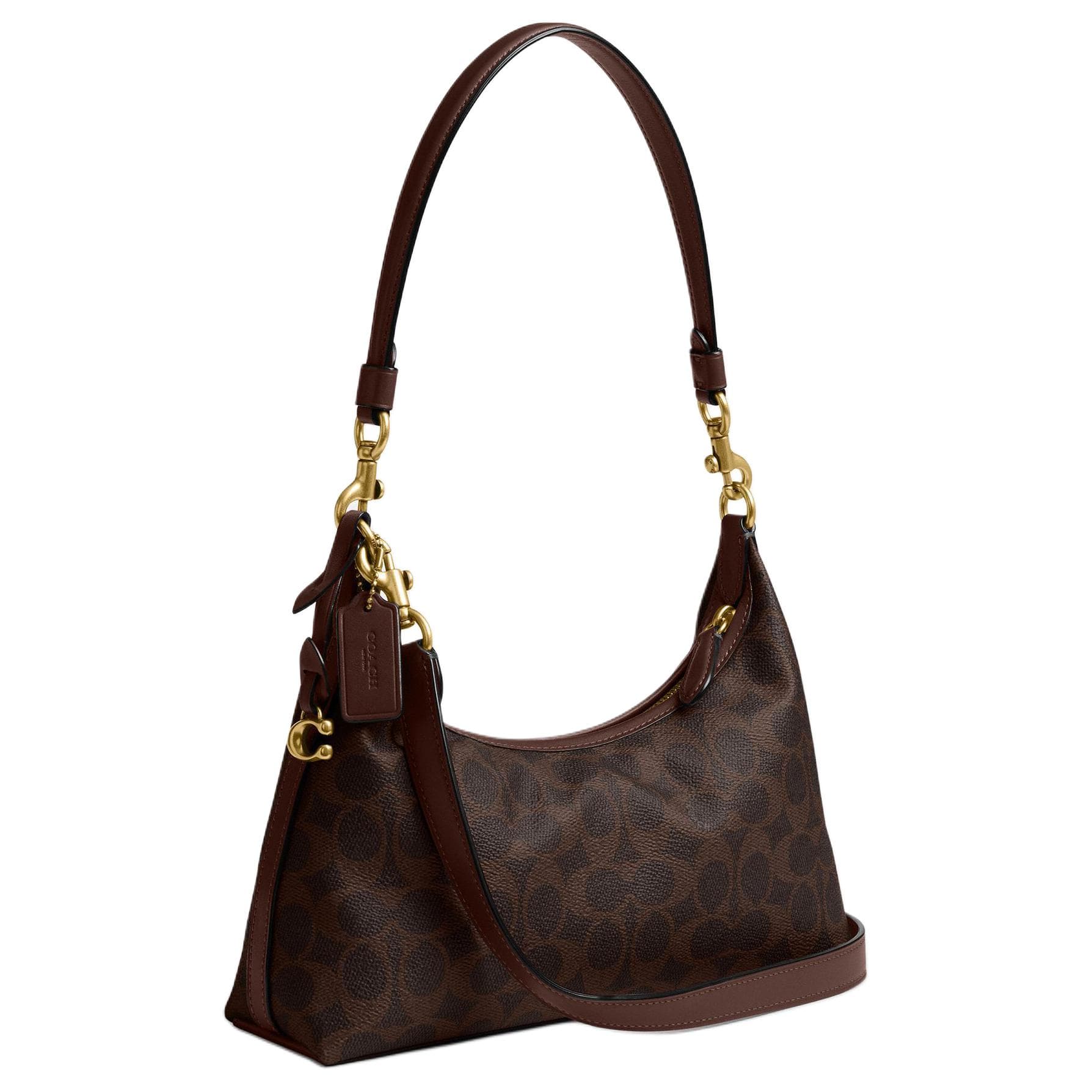 Мини-сумка COACH Juliet Искусственная кожа Сумка через плечо Средняя Женская Кленовый лист Коричневый - изображение 2
