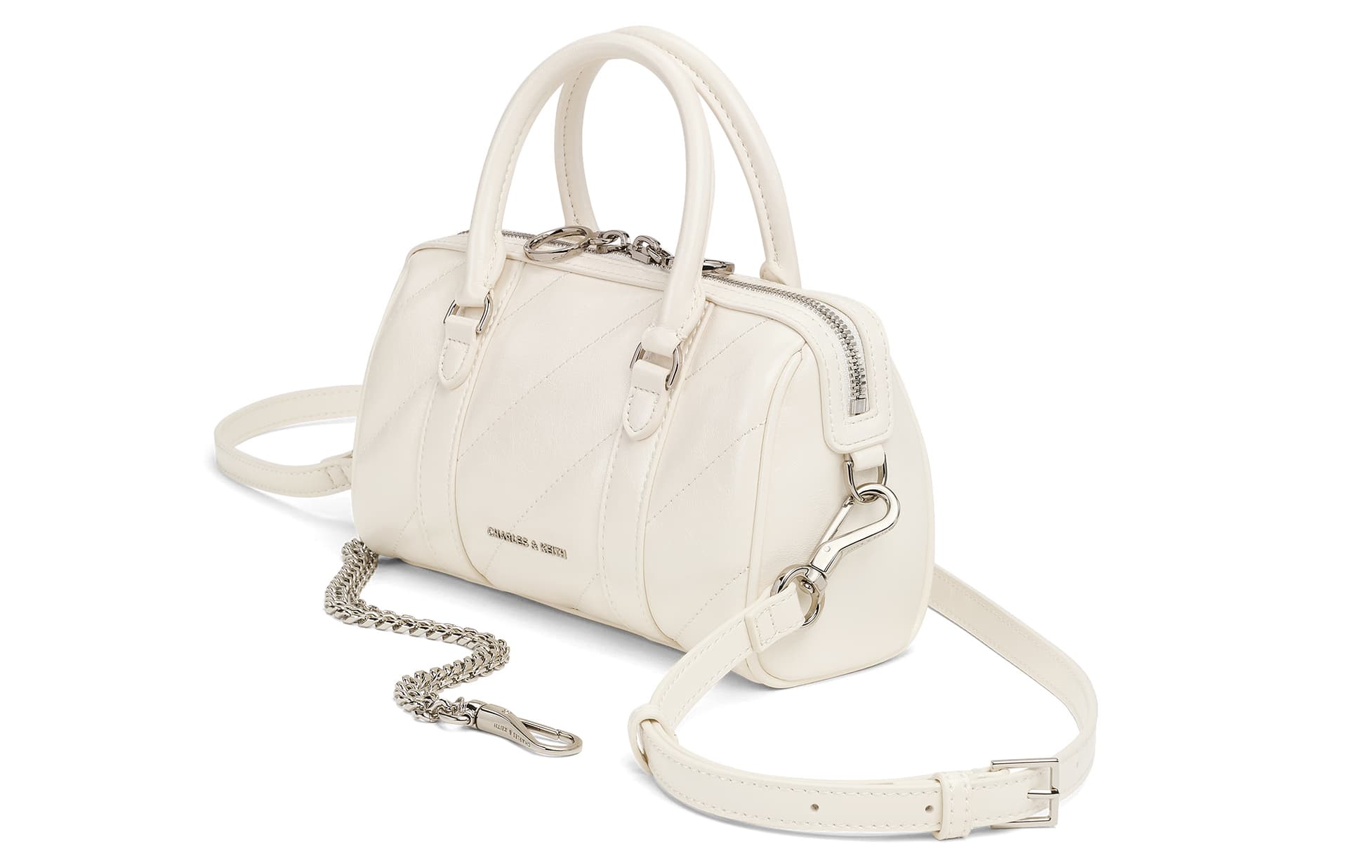 Сумка CHARLES KEITH ПУ (полиуретан) Бостонская сумка Сумки Маленький Женские Многоцветный - изображение 3