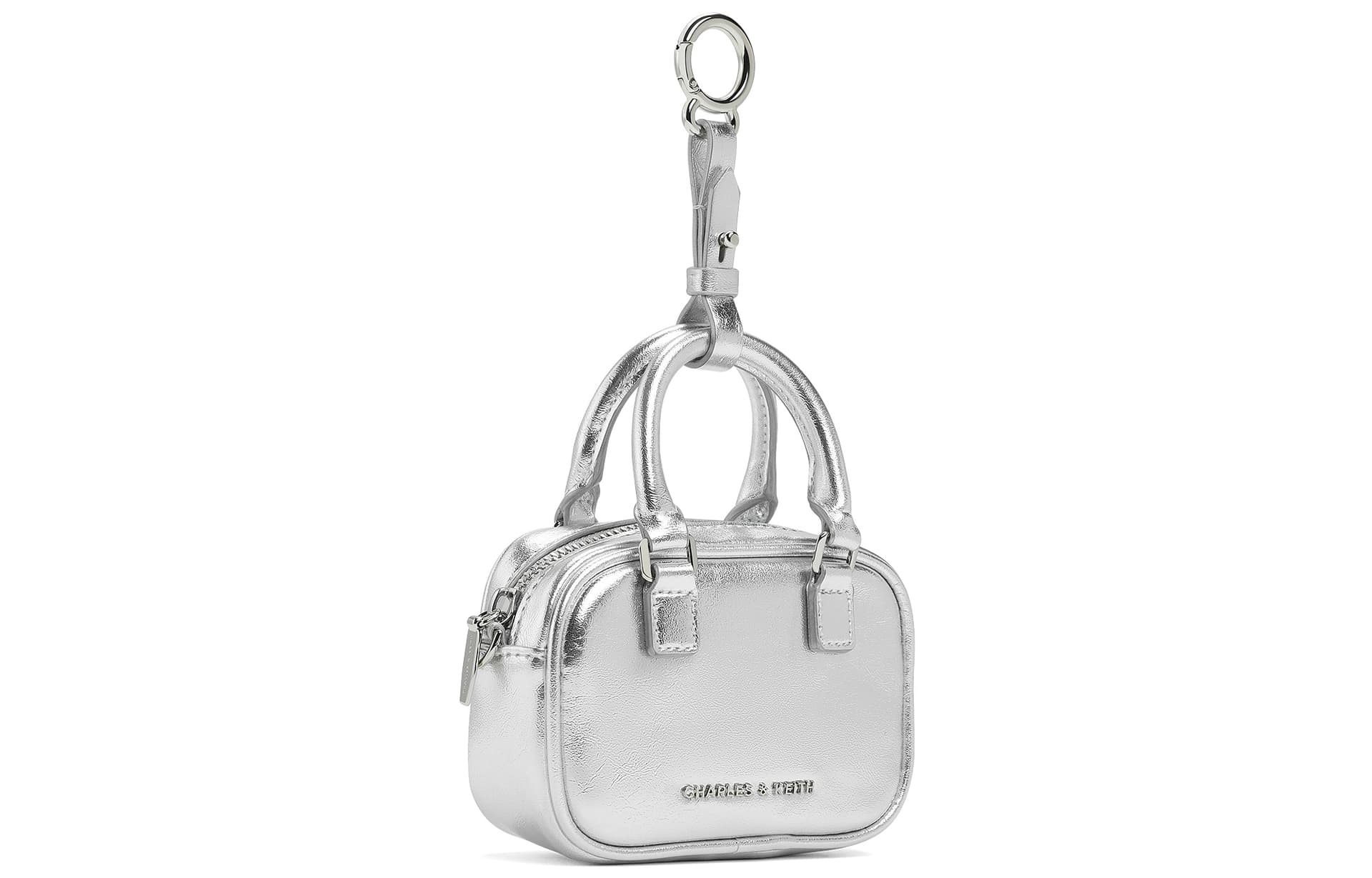 Сумка для наушников CHARLES&KEITH Мини-сумка на цепочке с чехлом для наушников PU Multi/Silver - изображение 5