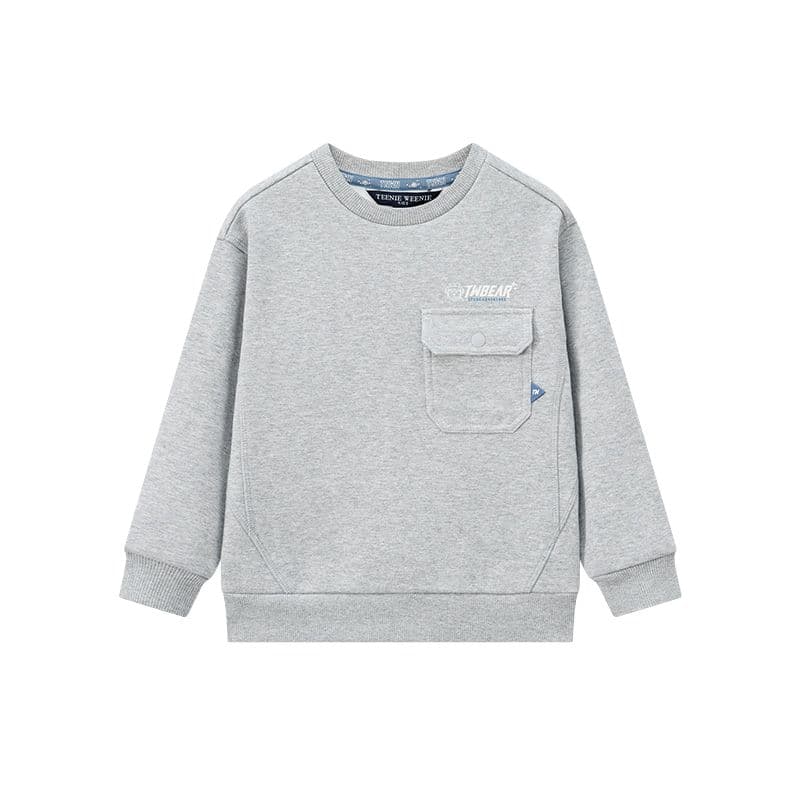 Teenie Weenie Men Худи-ханьфу FW25 с круглым вырезом пуловер с флисовой подкладкой повседневный детский - изображение 1