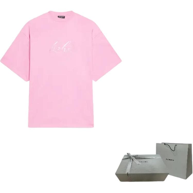 Футболка Balenciaga SS22 Bebe Pink - изображение 5