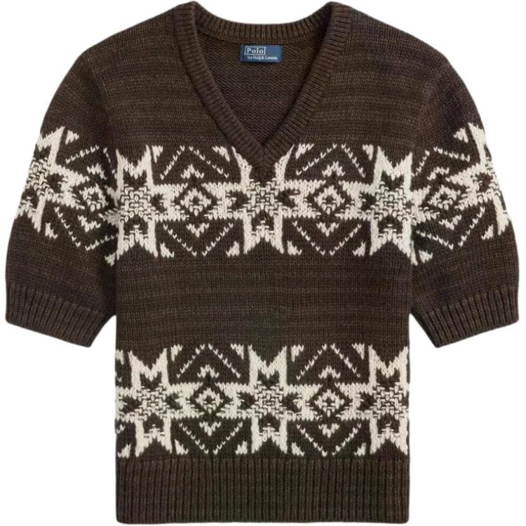 Кардиган Polo Ralph Lauren FW25 Свитер Облегающий Женские Коричневый - изображение 1