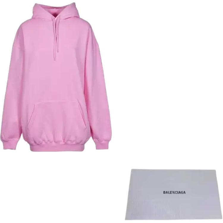 Худи Balenciaga SS21 Hoodie Pink - изображение 4