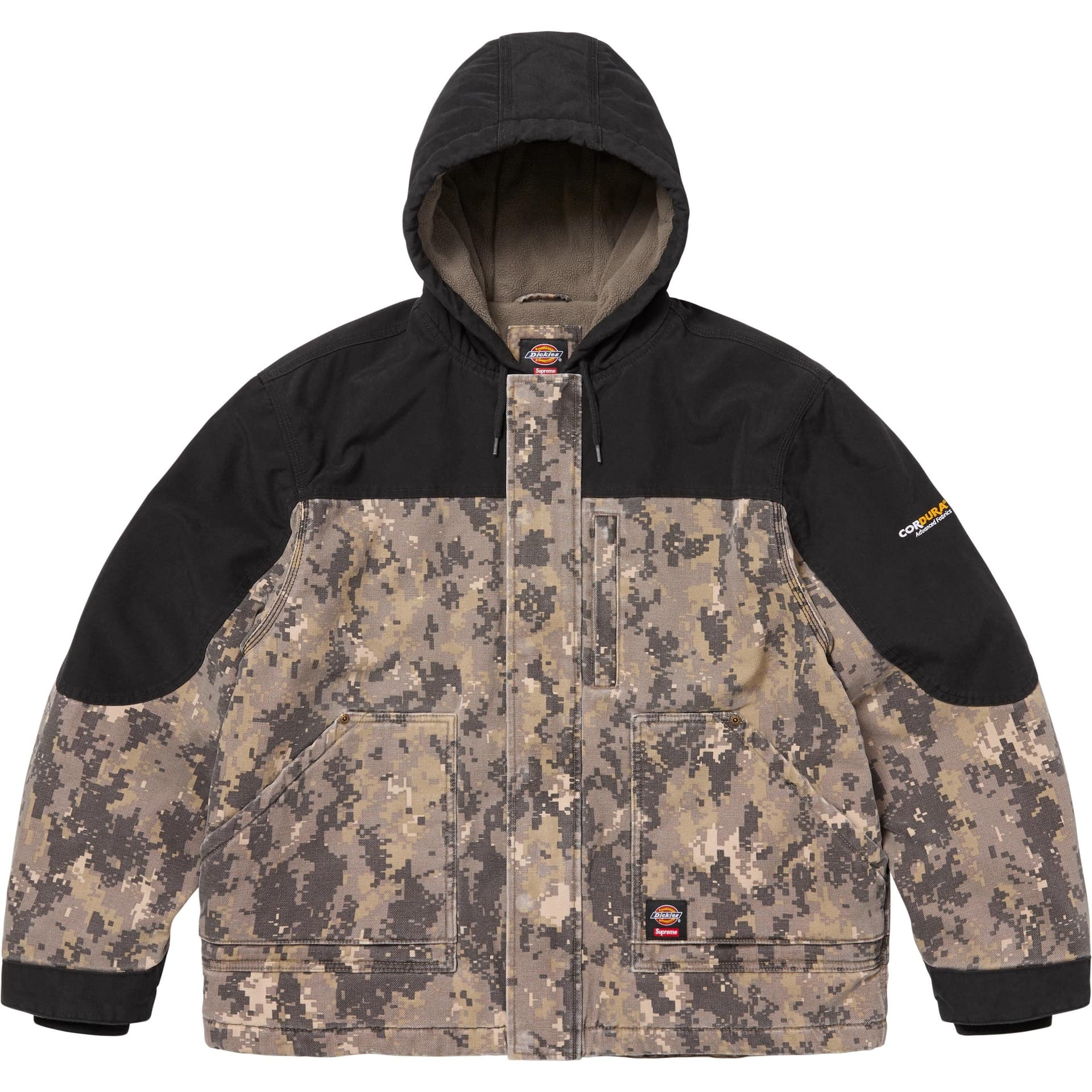 Куртка Supreme X Dickies FW25 WEEK4 Cordura® С капюшоном Рабочая куртка Куртки и пальто Унисекс - изображение 2