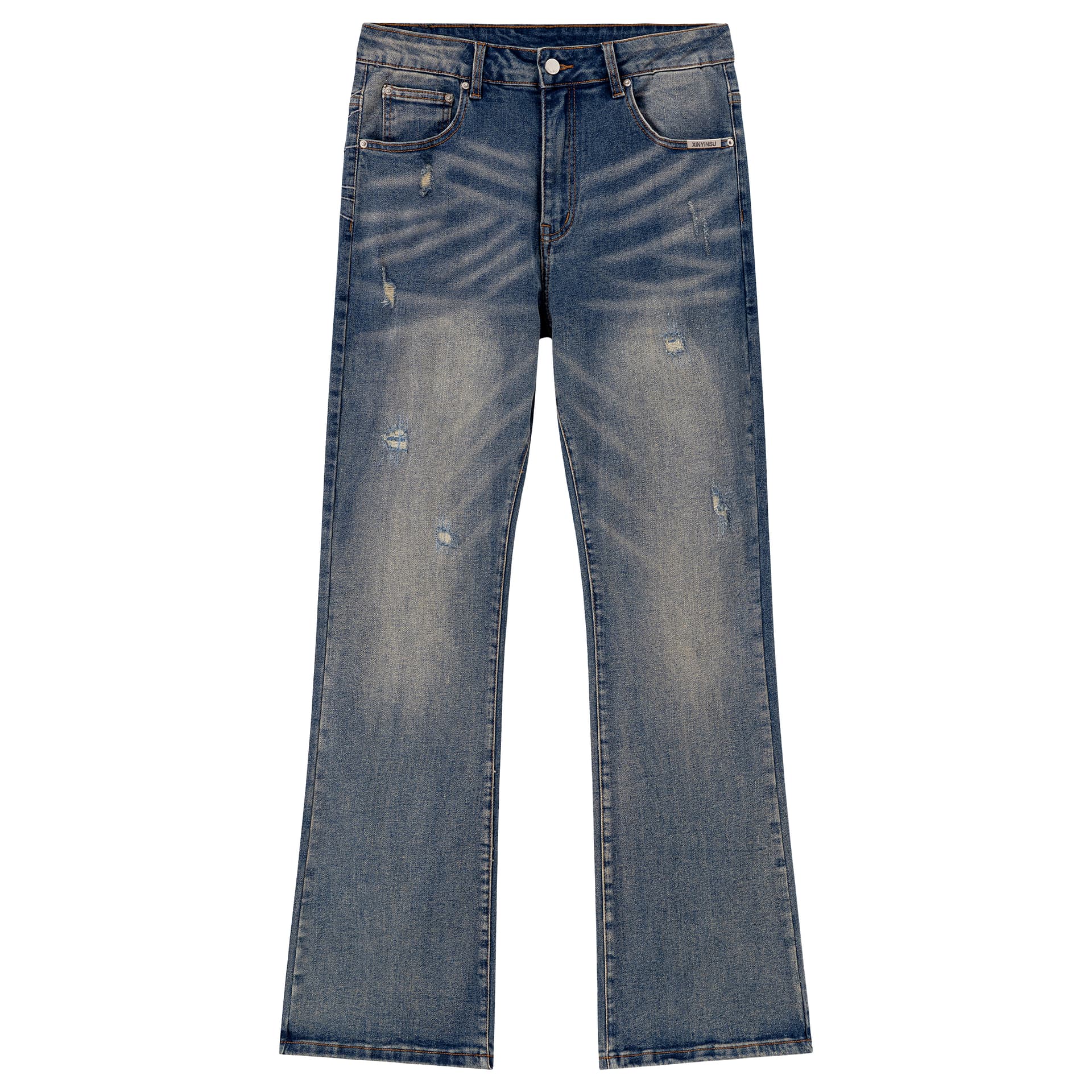 Штаны XINYINSU Blue Unisex Jeans XINYINSU Синий Унисекс Джинсы - изображение 2