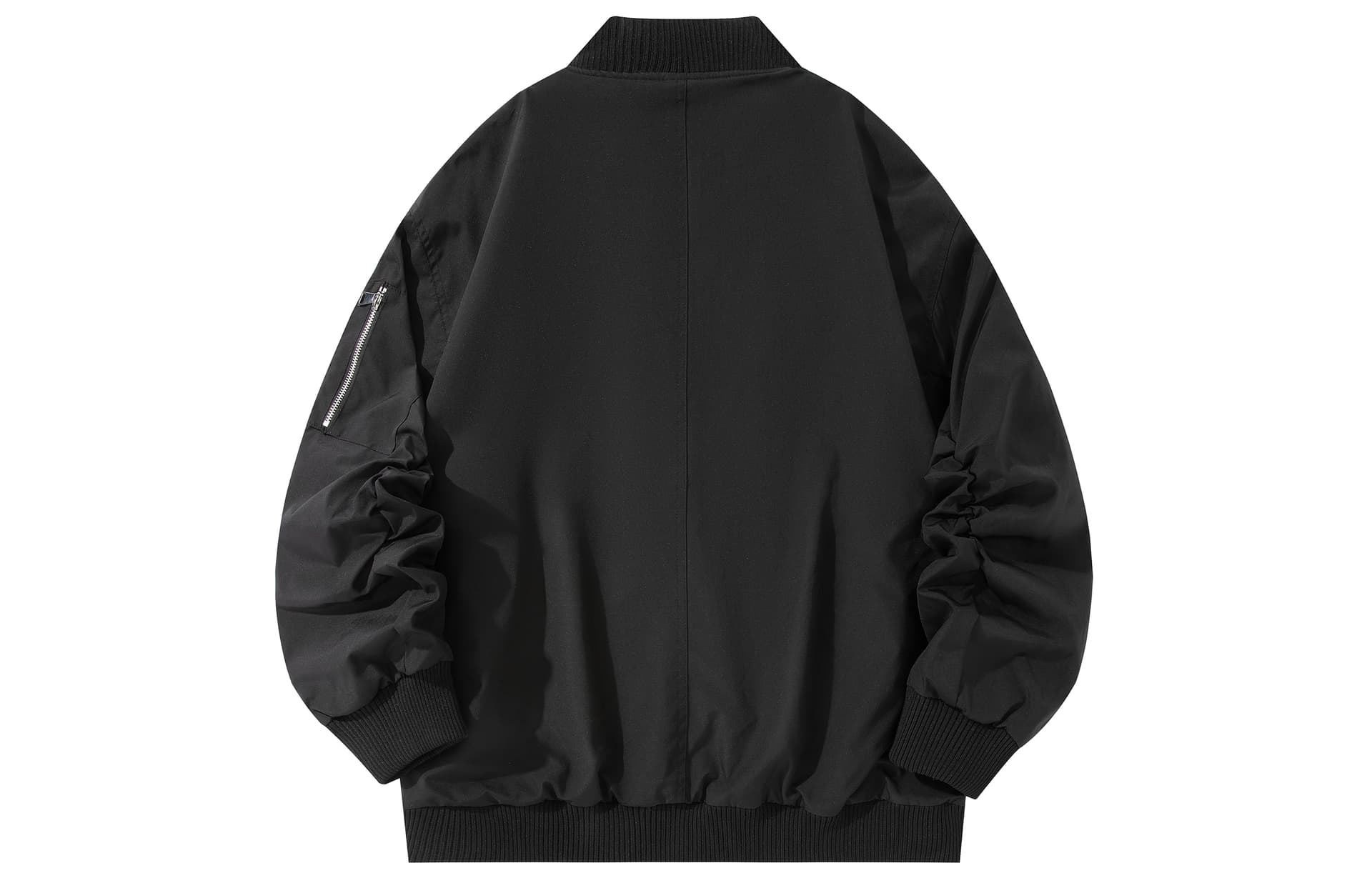 Куртка Kawasaki Американский винтаж роскошная уличная мода Cleanfit готический городской техвир карманы с обратной строчкой премиальный дизайн свободный покрой воротник-стойка повседневный авиатор тренер укороченный рабочая одежда ветрозащитный унисекс - изображение 2