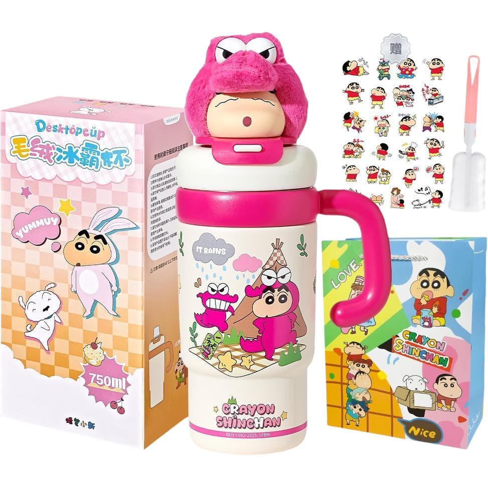 Crayon Shinchan Мягкая игрушка с объемной конструкцией охлаждающая ледяной король термокружка 750 мл - изображение 2