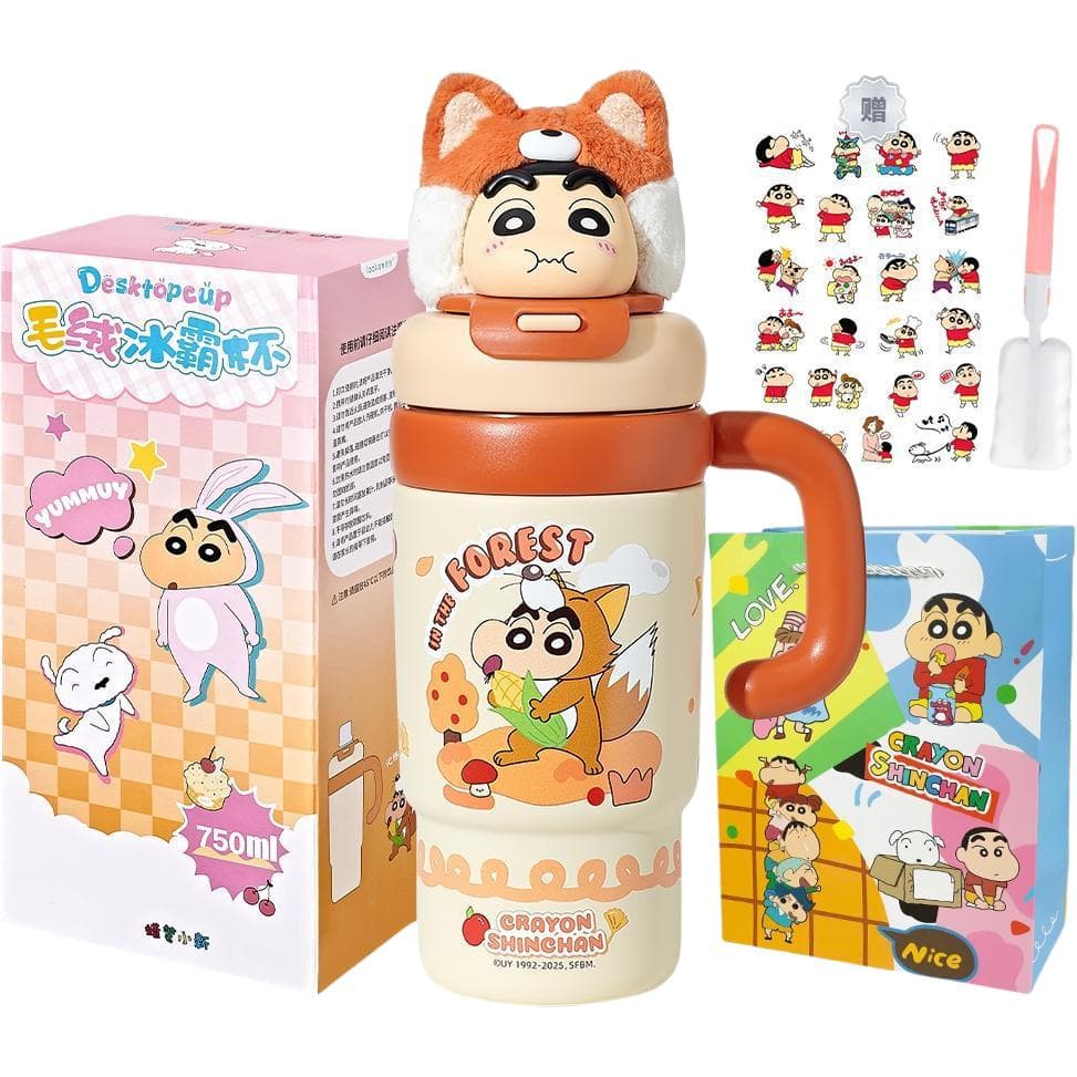 Crayon Shinchan Мягкая игрушка с объемной конструкцией охлаждающая ледяной король термокружка 750 мл - изображение 3