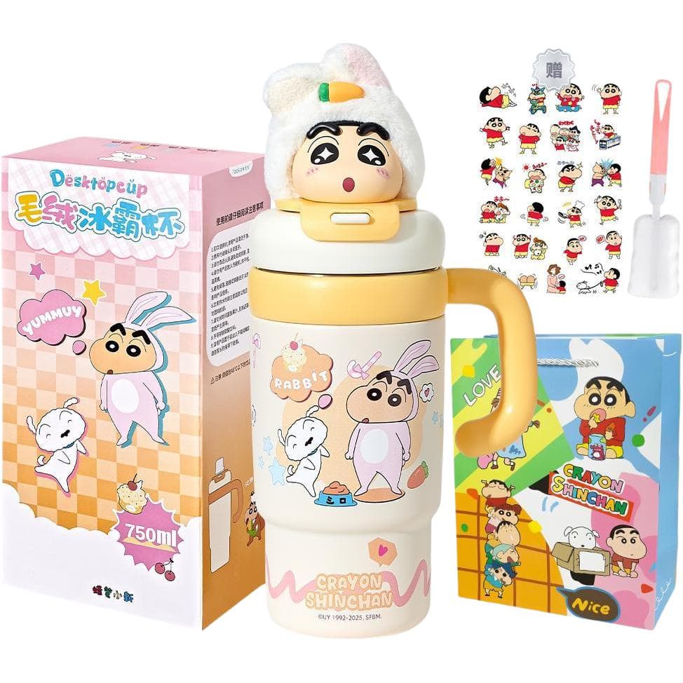 Crayon Shinchan Мягкая игрушка с объемной конструкцией охлаждающая ледяной король термокружка 750 мл - изображение 4