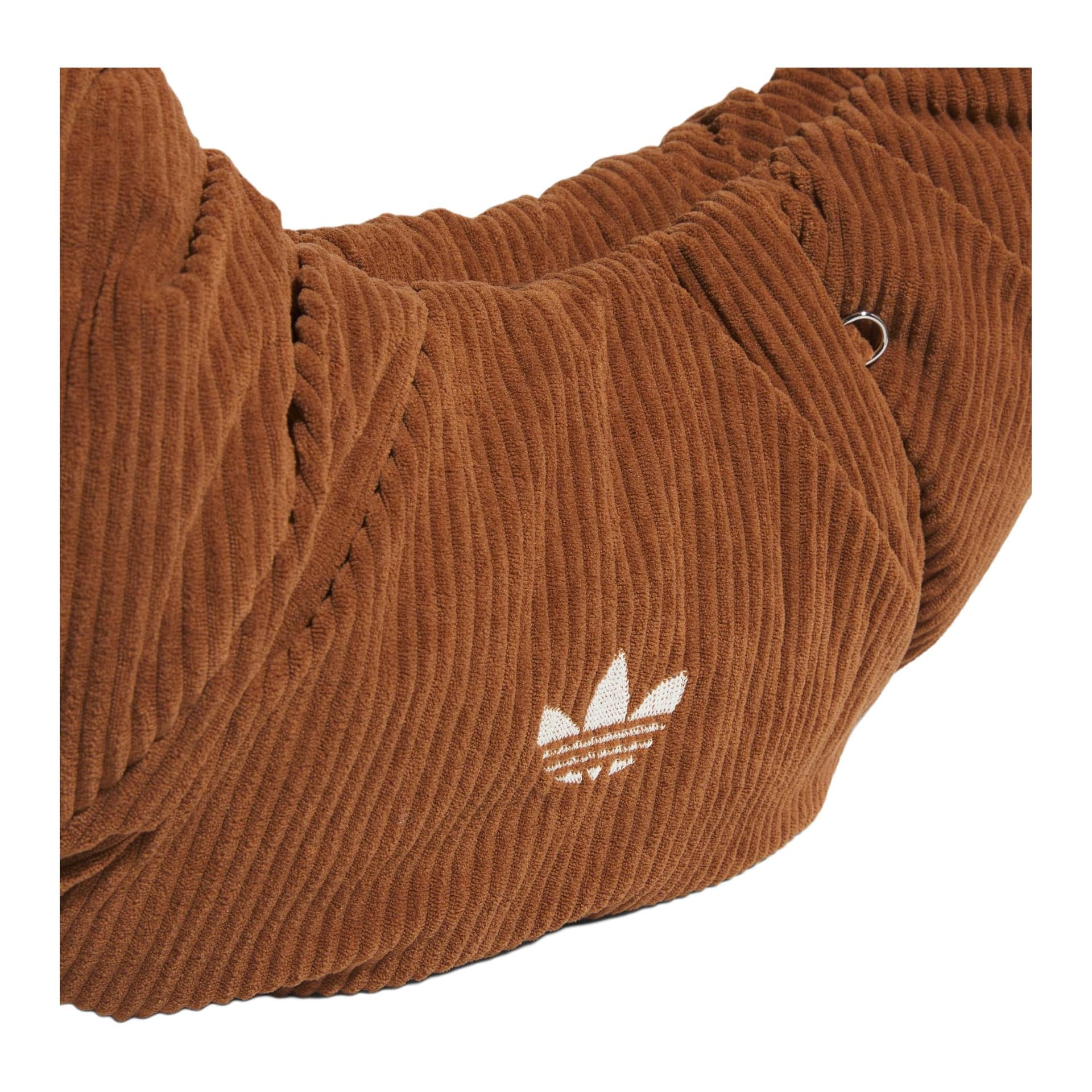 Спортивная сумка Adidas Originals Вельветовая сумка большая женская мягкая коричневая - изображение 4