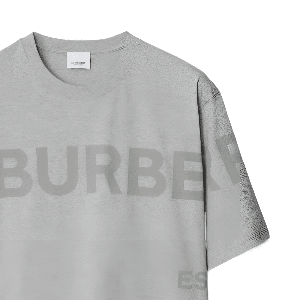 Футболка Burberry Серые Мужские T-рубашки - изображение 4