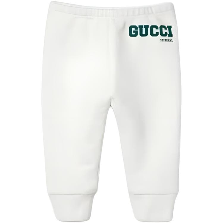 Infant and Toddler Gucci Спортивные трикотажные брюки SS24 Белый - изображение 1