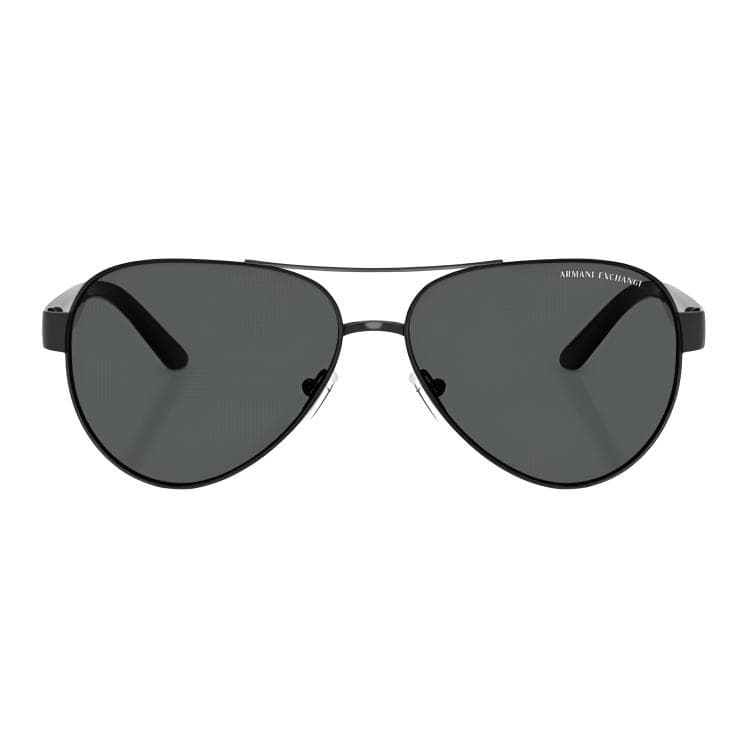 Солнцезащитные очки ARMANI EXCHANGEAE Металлические Aviator Солнцезащитные очки Мужские Ярко-черные - изображение 2