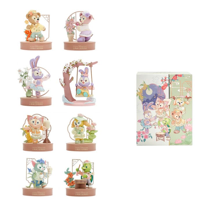 Фигурка Disney x DISNEYLAND Duffy и друзья Коллекция Dreamy Шанхай Дисней Слепые коробки 1 слепой бокс Целая коробка 8 шт - изображение 1