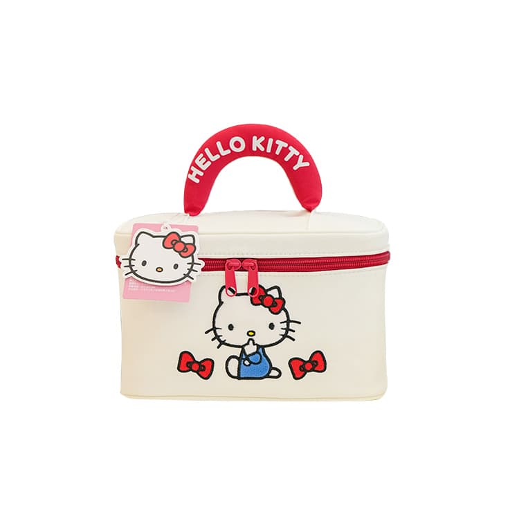 Sanrio Hello Kitty Полиэстеровая сумка для макияжа Стандартная (Стандартная) Женская Белая - изображение 1