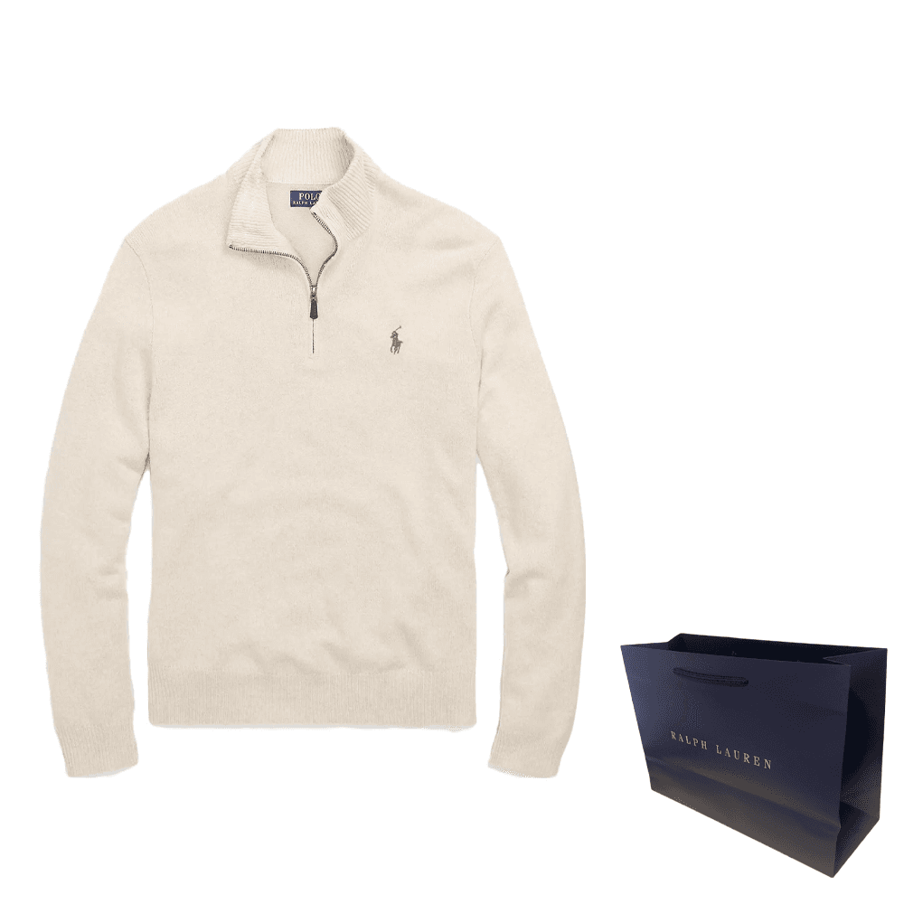 Кофта Polo Ralph Lauren Half-Zip Sweater White - изображение 7
