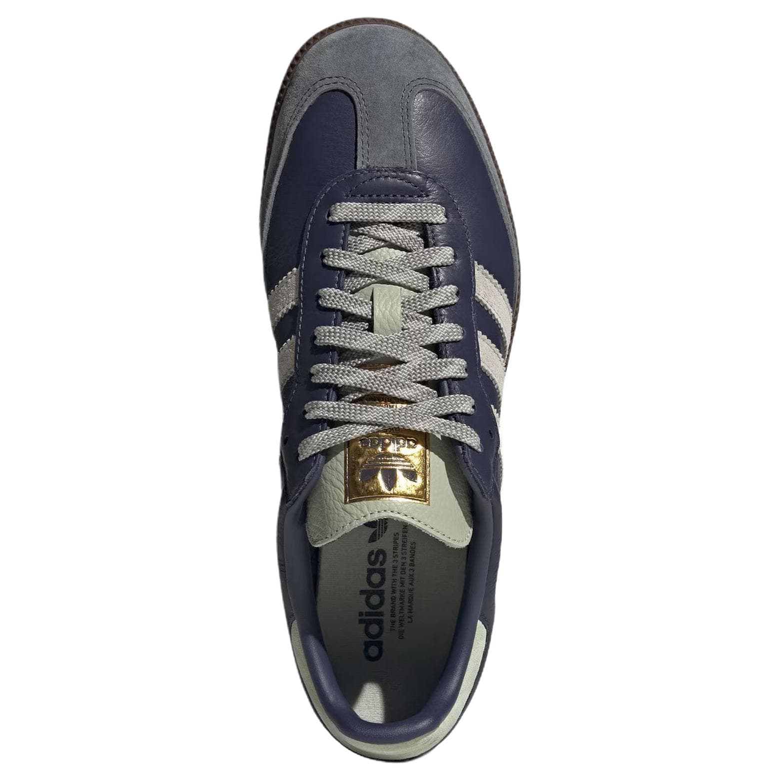 Кроссовки Adidas Originals Samba OG Кеды немецкой армии (GAT) Унисекс Темно-синий - изображение 3