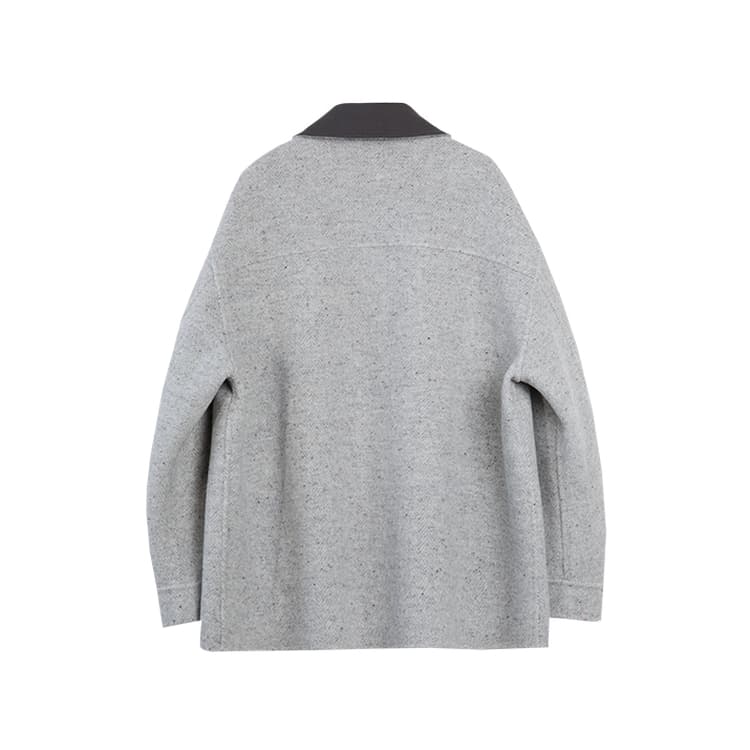ELLE Light Gray Women's Coat ELLE Светло-серый женский пальто - изображение 2