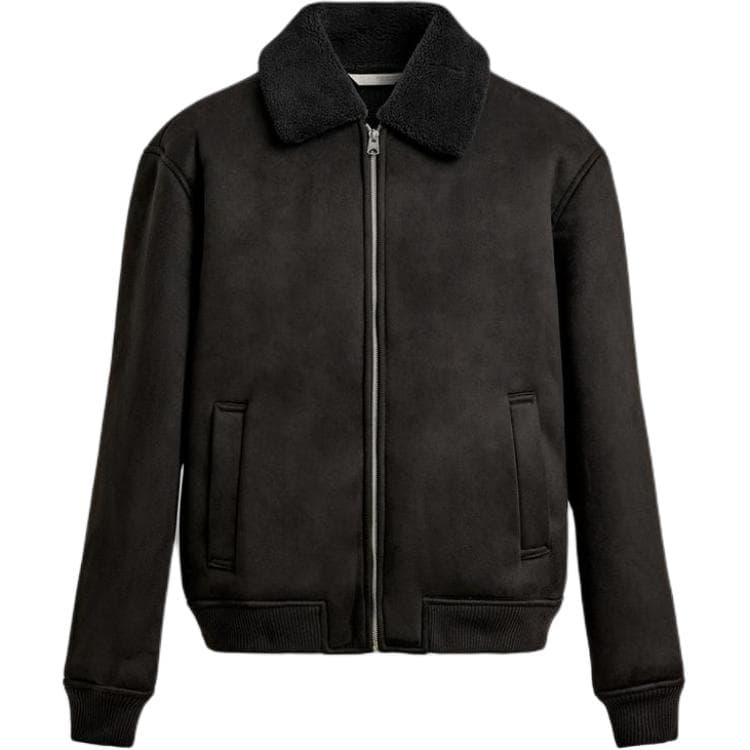 Куртка ZARA Мужские черные куртки - изображение 1