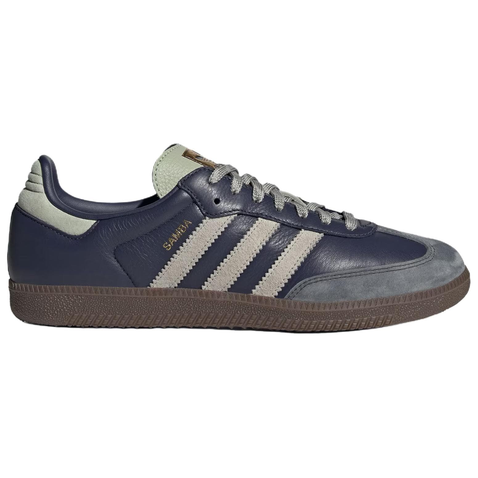 Кроссовки Adidas Originals Samba OG Кеды немецкой армии (GAT) Унисекс Темно-синий - изображение 2