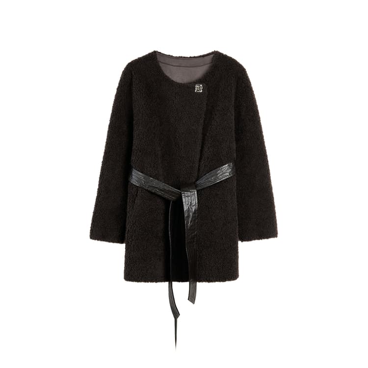ELLE Кофе Женские Бархатные Куртки - изображение 1