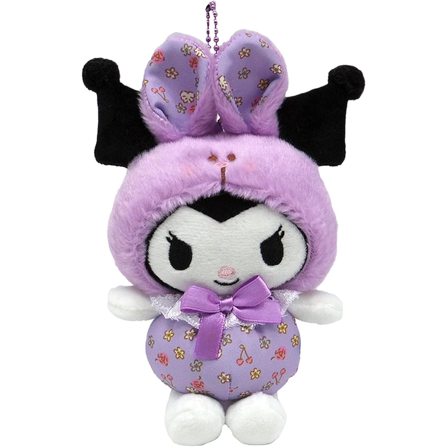 Sanrio Floral Кролик Черный Рис Талисман Мягкие брелоки-игрушки 18 см Высота - изображение 1