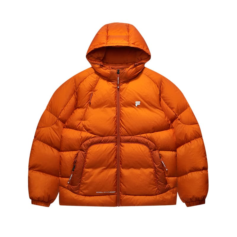 Зимняя куртка FILA FUSION URBAN TECH Пуховик Мужской Темная Глина Оранжевый - изображение 1