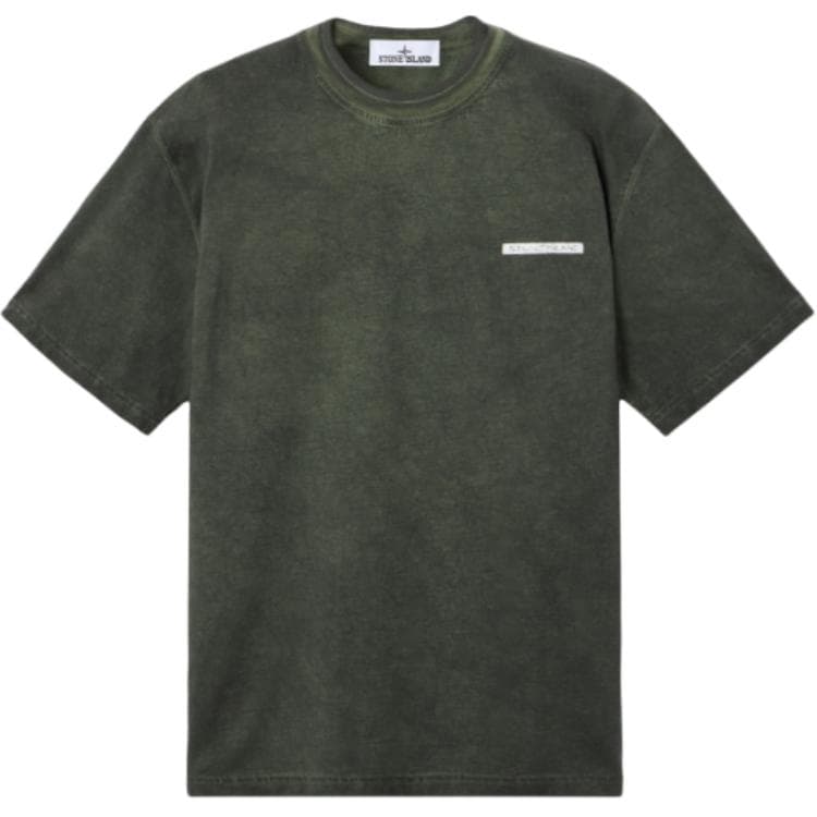 Футболка STONE ISLAND Мускус Зеленый Мужская Рубашка T - изображение 1