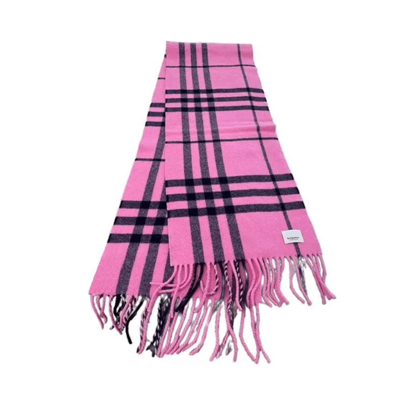 Шарф Шарфы Burberry Трикотажные Унисекс Черный Розовый Красный - изображение 1
