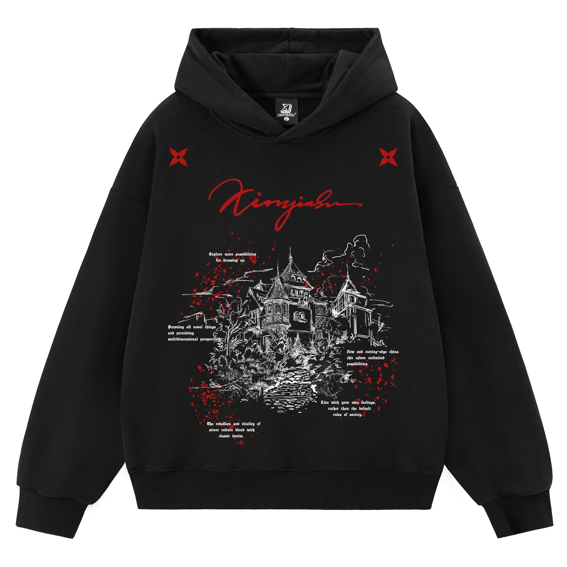 Худи XINYINSU 25FW Толстовка Унисекс - изображение 1