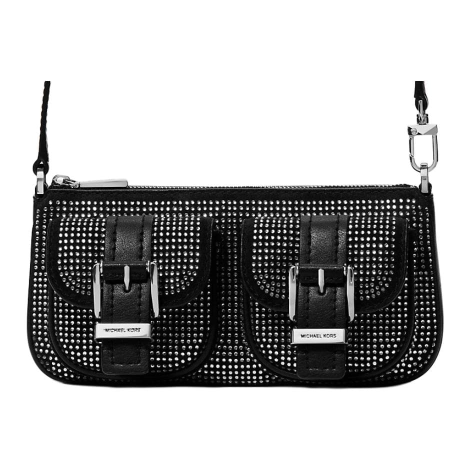 Мини-сумка MICHAEL KORS Zoe Спилок коровьей кожи Сумки через плечо Маленький Женские Черный - изображение 4