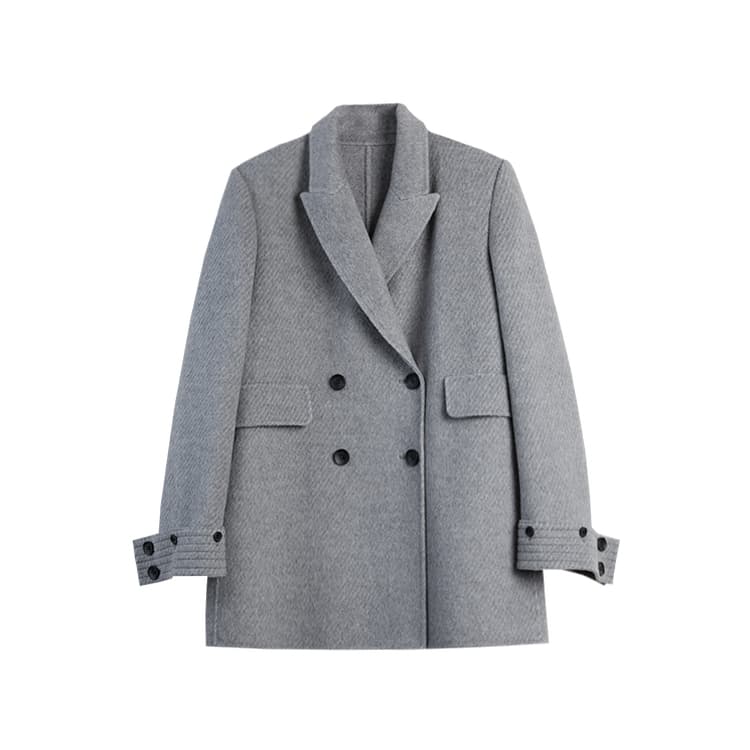 ELLE Light Gray Women's Coat ELLE Светло-серый женский пальто - изображение 1