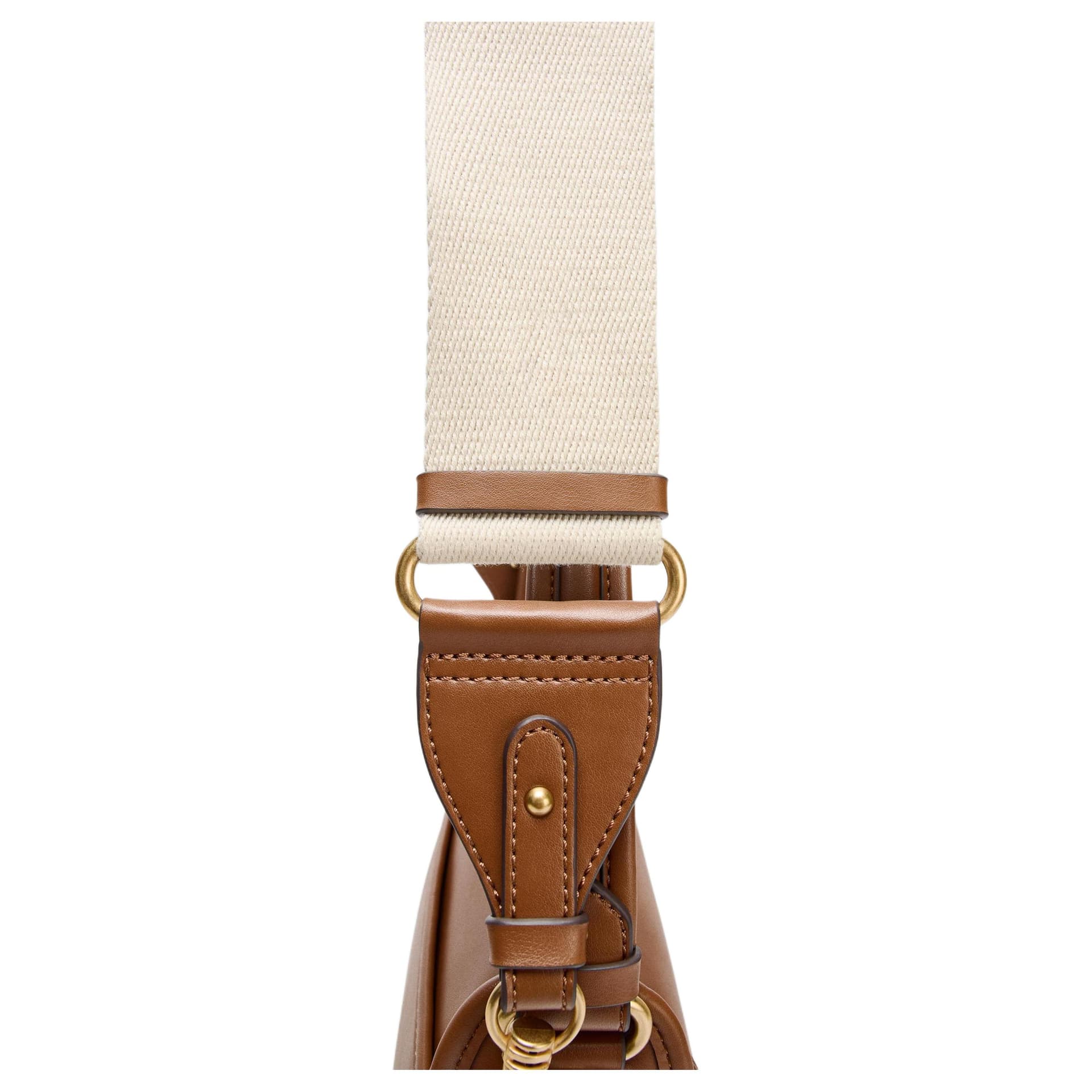 Сумка ZARA Hook Detail Shoulder Bag Deep Brown Yellow - изображение 4